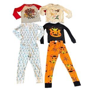 Boys 5t- 6 pajama holiday shirt bundle Roller Rabbit Pokemon Paw Patrol